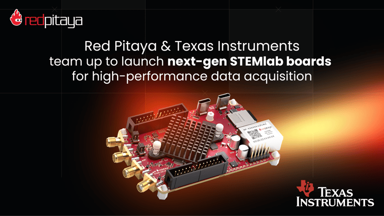 Red Pitaya and Texas Instruments team up to launch next-gen STEMlab boards for high-performance data acquisition