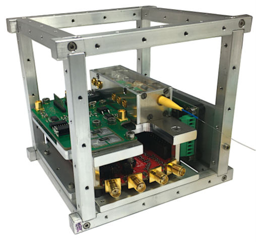 A Compact Optical Frequency Reference for Nanosatellites