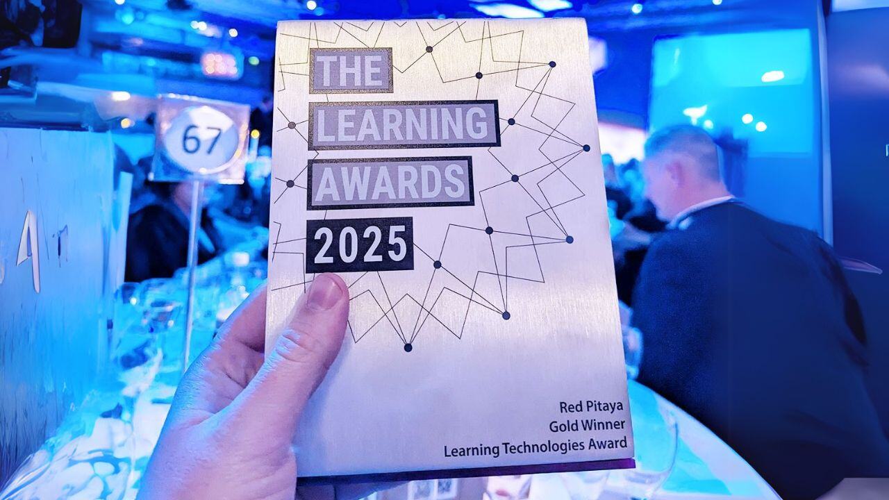 We Won Gold! Red Pitaya Takes the Top Spot at the Learning Technologies Awards 2025!